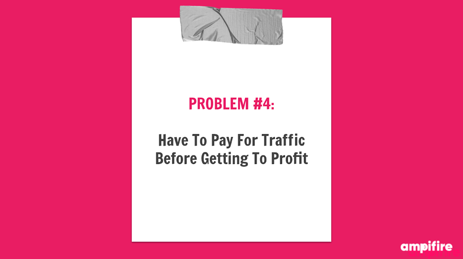 Problem 4 - Have To Pay For Traffic Before Getting To Profit